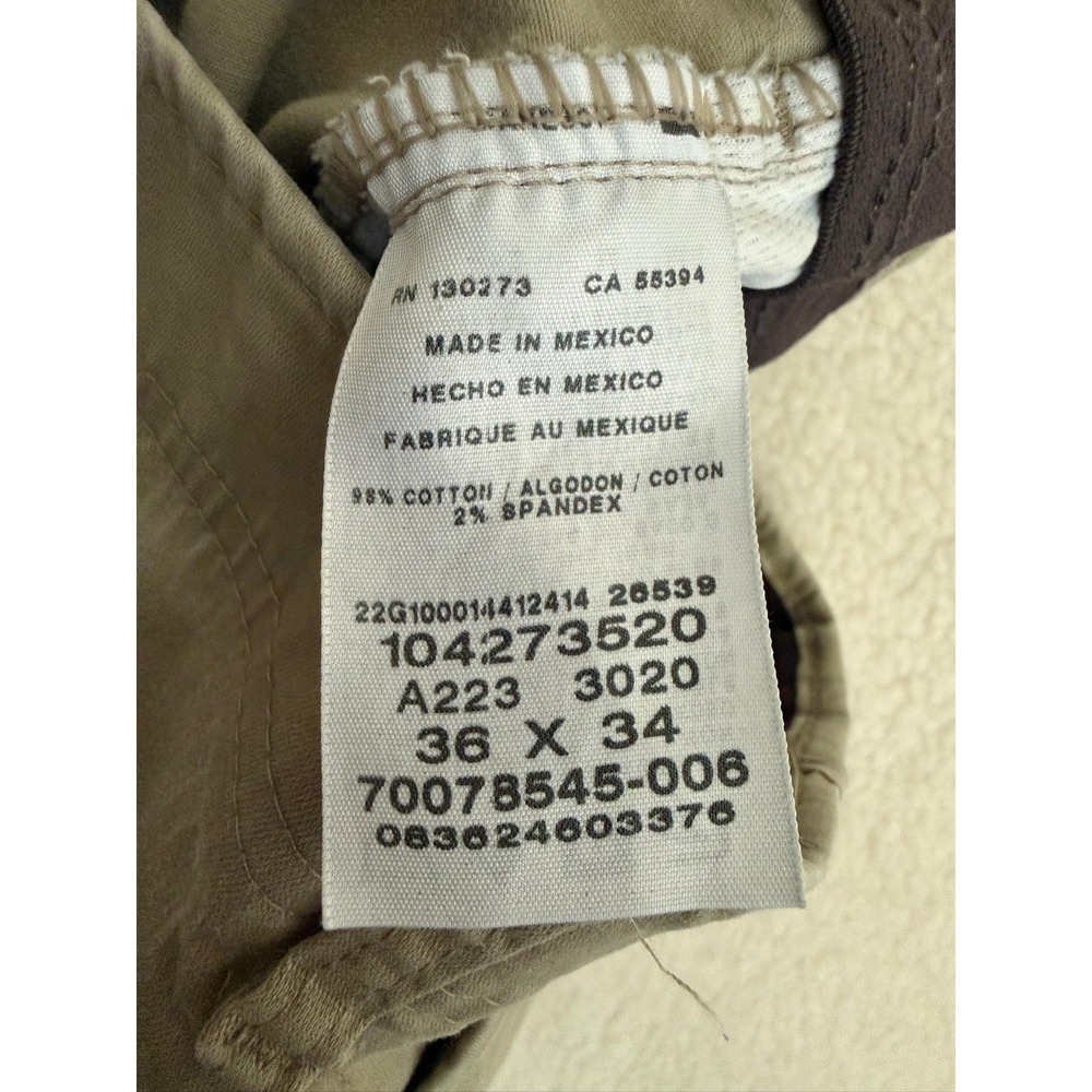 Lee Extreme Comfort Mens 36x34 Green Regular Fit Stretch Chino Pants 104273520 - Picture 4 of 10